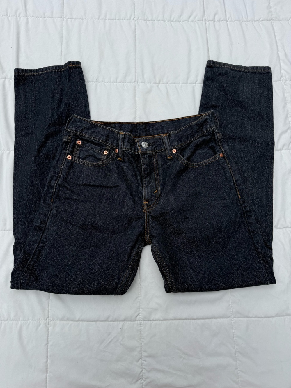 Dark Wash men’s Jeans - Classic Straight Leg